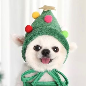 Christmas tree hat for small or large dog and cat